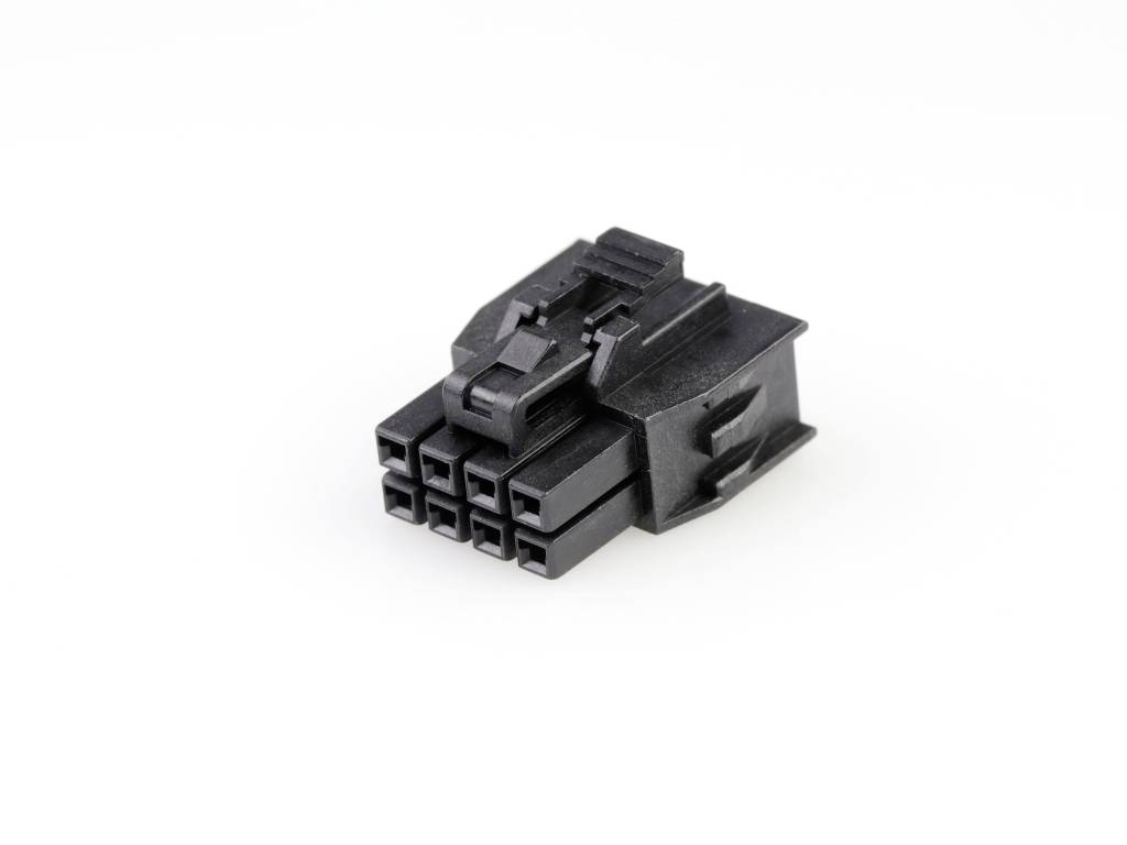 MOLEX 1053081208 Nano-Fit Receptacle Housing, TPA Capable, 2.50mm Pitch, Dual Row, 8 Circuits,