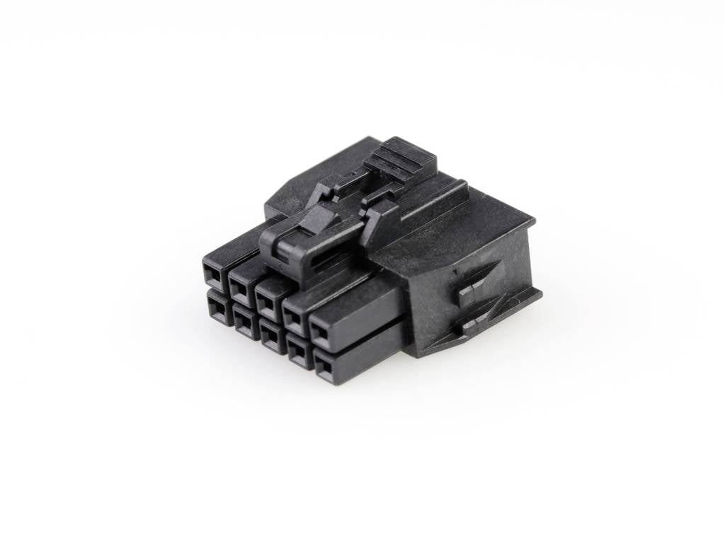 MOLEX 1053081210 Nano-Fit Receptacle Housing, TPA Capable, 2.50mm Pitch, Dual Row, 10 Circuits,