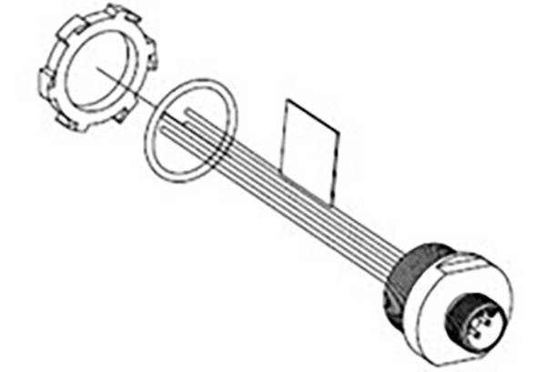 Molex 1200700156 Sensor-/Aktor-Steckverbinder, konfektioniert M12 Stecker 0.3 m Polzahl Sensoren: 4 1 St. Single