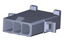 MOLEX 15311031 4.80mm Pitch Wire-to-Wire Plug Housing, 3 Circuits