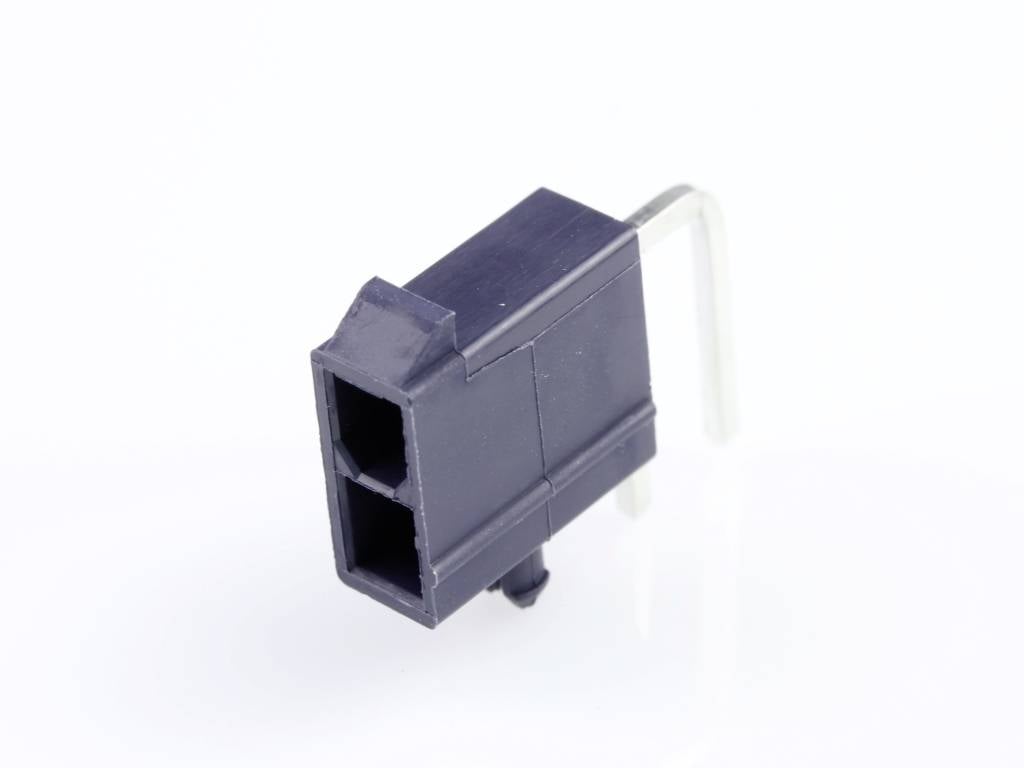 MOLEX 1724480002 Mini-Fit Jr. Header, Dual Row, Right-Angle, with Snap-in Plastic Peg PCB Lock,