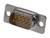 'D-Sub-Stecker mit neun Pins, Metallgehäuse, geeignet für Computer- und Kommunikationsanwendungen.'