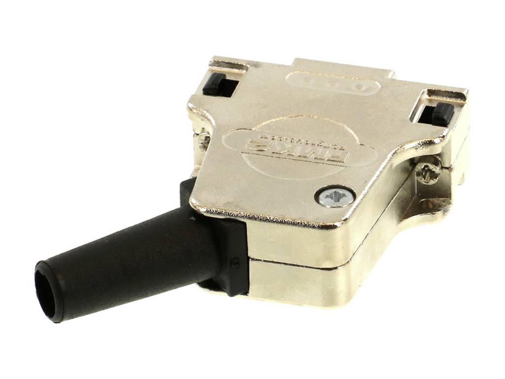 MOLEX 1731110061 FCT Metal Backshell for D-Sub Connector, Shell Size 2, 45° Angle Large Diamete