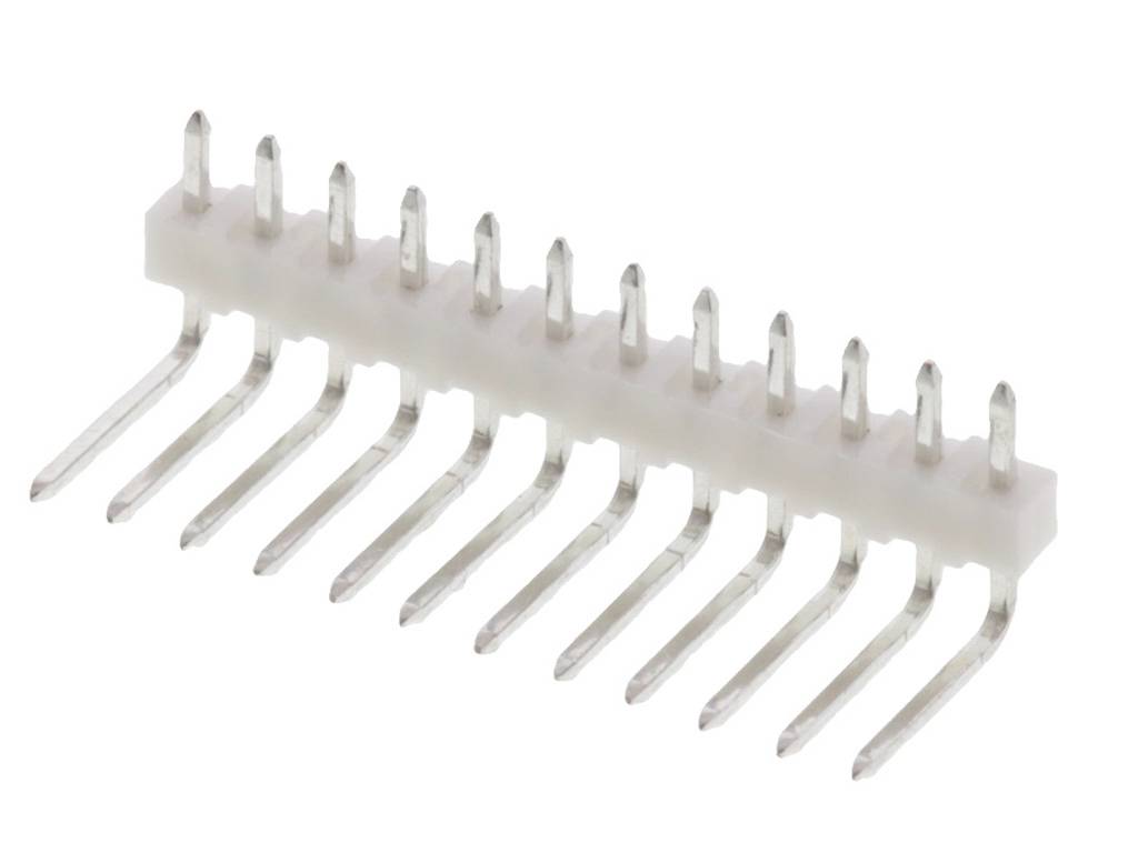 MOLEX 22052121 KK 254 Wire-to-Board Header, Single Row, Right-Angle, 12 Circuits, PA Polyamide