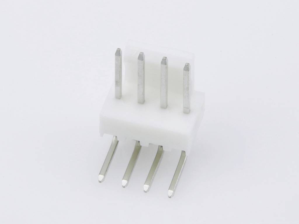 MOLEX 22053041 KK 254 Solid Header, Right-Angle, with Friction Lock, 4 Circuits, Tin (Sn) Plati