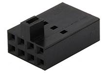 MOLEX 22552162 2.54mm Pitch SL Crimp Housing, Dual Row, Version B, Polarized, 16 Circuits, Blac