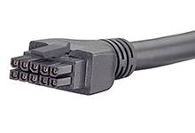 MOLEX 2451321010 Micro-fit 3.0-to-Micro-Fit 3.0 Off-the-Shelf (OTS) Overmolded Cable Assembly,