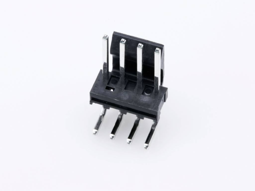 MOLEX 26605040 KK 396 Header, Right-Angle with Friction Lock, 4 Circuits, Tin (Sn) Plating