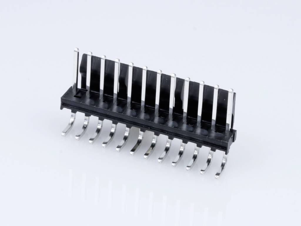 MOLEX 26605120 KK 396 Header, Right-Angle with Friction Lock, 12 Circuits, Tin (Sn) Plating