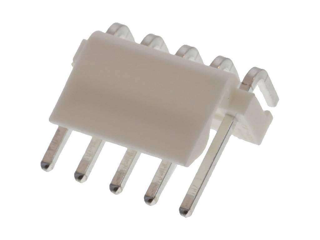 MOLEX 26607050 KK 396 Solid Right-Angle Header, Friction Lock, with Snap-in Plastic Peg PCB Loc