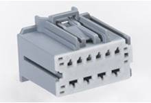 MOLEX 313721100 Stac64 Hybrid Receptacle Assembly, 10 Circuit, Gray, Polarization B, without CP