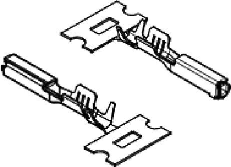 MOLEX 334670006 9000 pcs 2.54mm Pitch MX64 Terminal, Gold (Au) Plating, 18-20 AWG, Left Reel Pa