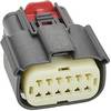 Molex Automotive, Kfz-Steckverbinder, Crimp-Gehäuse, Female, 12-polig, Schwarz/Natur / 2-reihig