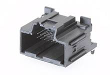 MOLEX 346910200 Stac64 Right-Angle Header Assembly, 20 Circuits, Polarization A, Black, Tray