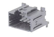 MOLEX 346960101 Stac64 Single Bay Right-Angle Power Header, 10 Circuits, Polarization B, Gray,