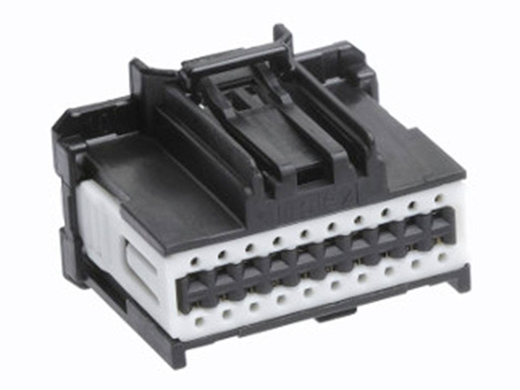 MOLEX 347290160 Stac64 Receptacle Housing, 16 Circuits, Dual Row, Polarization A, Black,Tray