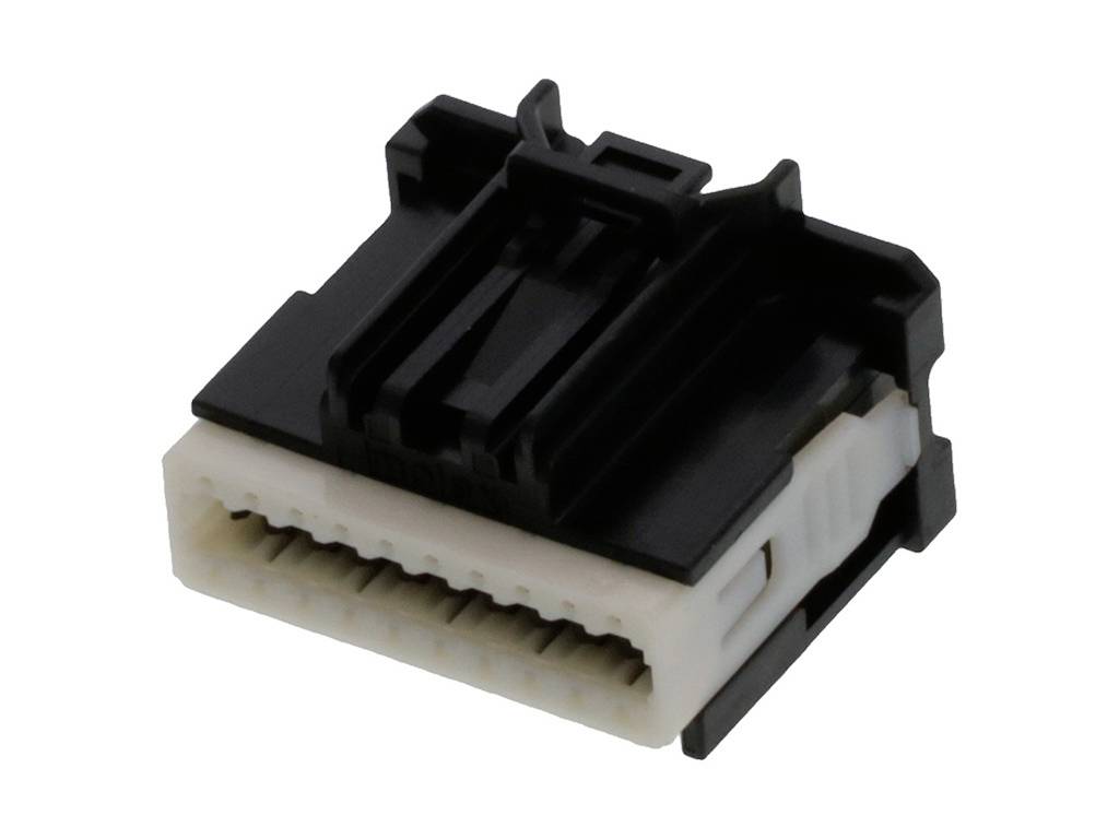 MOLEX 347290200 Stac64 Receptacle Housing, 20 Circuits, Dual Row, Polarization A, Black,Tray