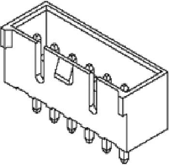 MOLEX 353120260 2.50mm Pitch Header, Vertical, Shrouded, with Positive Lock, 2 Circuits, PA Pol