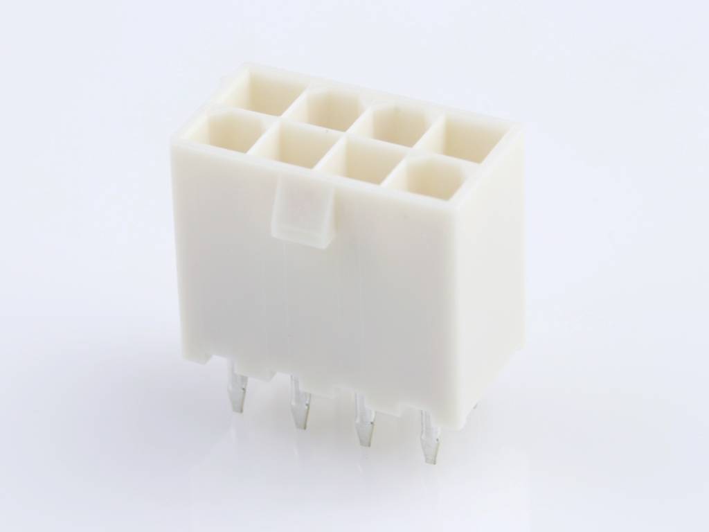 MOLEX 39288080 Mini-Fit Jr. Vertical Header, 4.20mm Pitch, Dual Row, 8 Circuits, without Snap-i