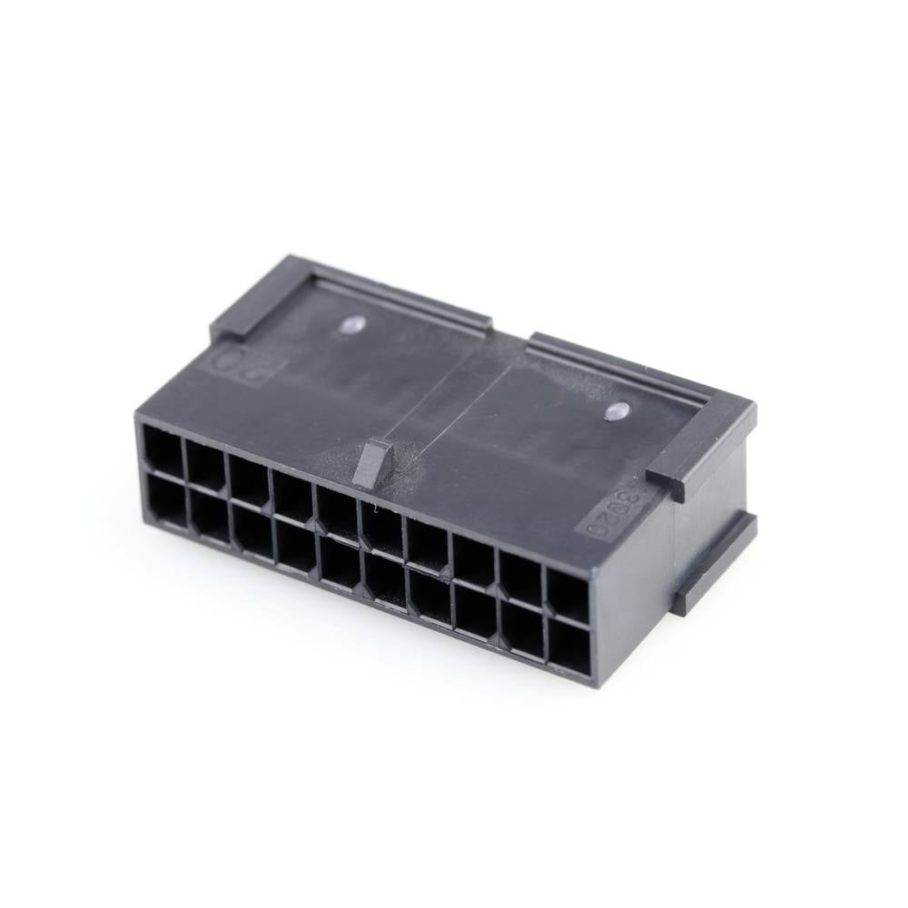 Molex 430202001 Micro-Fit 3.0 Plug Housing, Dual Row, 20 Circuits, UL 94V-0, Low-Halogen, Black