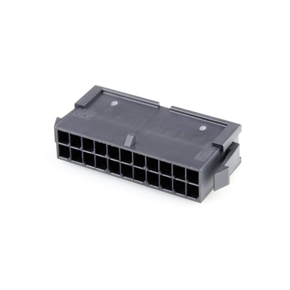 Molex 430202200 Micro-Fit 3.0 Plug Housing, Dual Row, 22 Circuits, UL 94V-0, Panel Mount Ears, Low-H