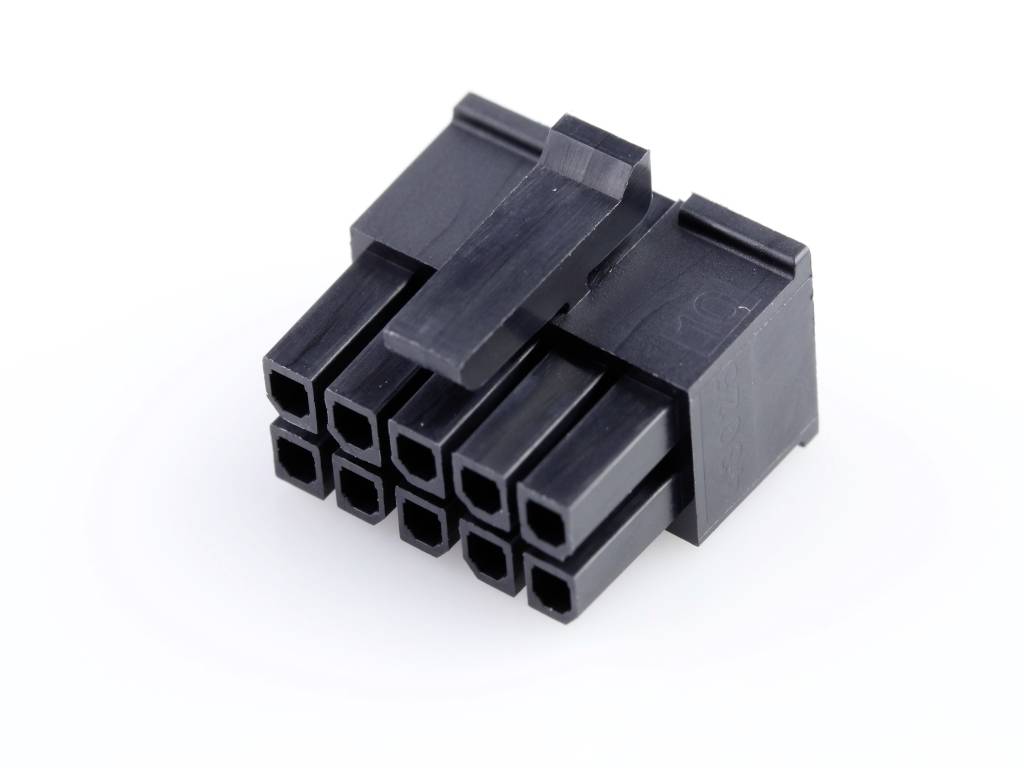 MOLEX 430251000 Micro-Fit 3.0 Receptacle Housing, Dual Row, 10 Circuits, UL 94V-0, Low-Halogen,