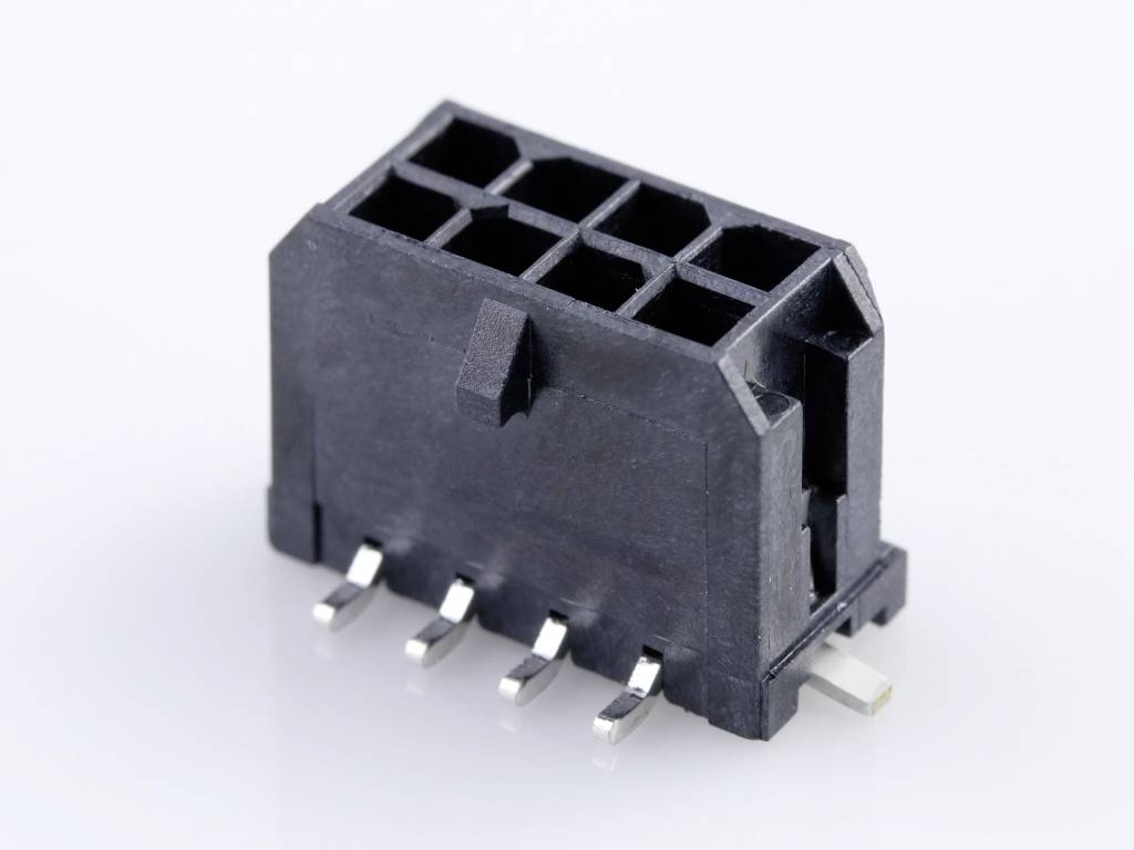 MOLEX 430450818 200 pcs Micro-Fit 3.0 Vertical Header, 3.00mm Pitch, Dual Row, 8 Circuits, with