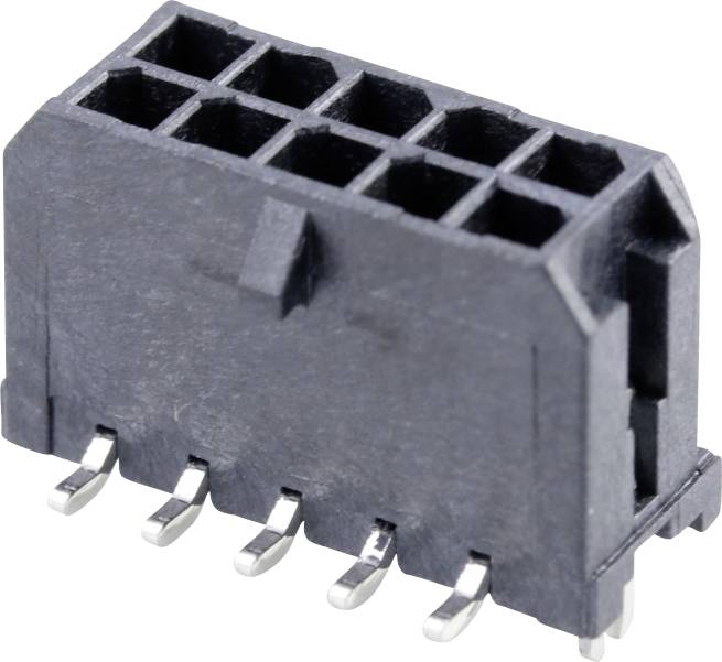 MOLEX 430451015 1400 pcs Micro-Fit 3.0 Vertical Header, 3.00mm Pitch, Dual Row, 10 Circuits, wi