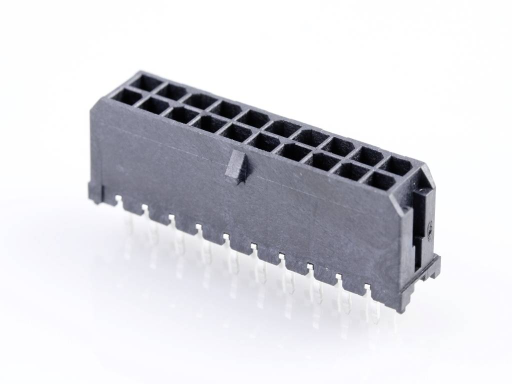 MOLEX 430452012 Micro-Fit 3.0 Vertical Header, 3.00mm Pitch, Dual Row, 20 Circuits, with PCB Po