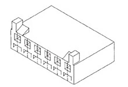 MOLEX 430610006 3.96mm Pitch SPOX Housing, 6 Circuits, Natural