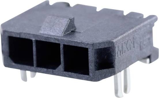 Molex 436500309 2880 pcs Micro-Fit 3.0 Right-Angle Header, 3.00mm Pitch, Single Row, 3 Circuits