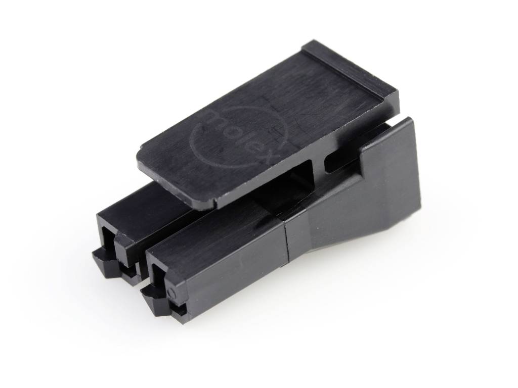 MOLEX 444412002 7.50mm Pitch Sabre Receptacle Crimp Housing, UL 94V-0, 2 Circuits, Black