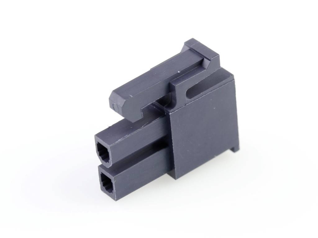 MOLEX 469920210 Mini-Fit Jr. Receptacle Housing, Dual Row, Nylon 6/6, UL 94V-2, 2 Circuits, Glo