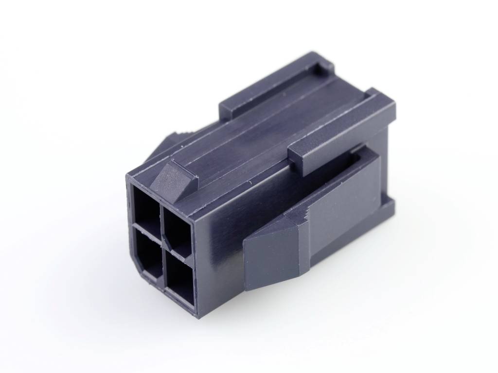 MOLEX 469930410 Mini-Fit Jr. Plug Housing, Dual Row with Panel Mount Ears, Nylon 6/6,UL 94V-2,