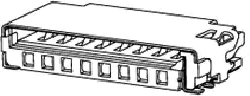 MOLEX Buchsengehäuse-Kabel Polzahl Gesamt 8 Rastermaß: 1.1 mm 475710001-4500 4500 St. Tape on F