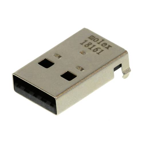 Thumbnail - Universal Serial Bus Stecker Molex MOL Micro Solutions Rechtwinklig 480370001 Molex Inhalt: 1 St.