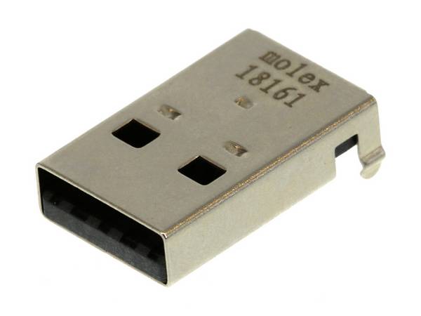 Universal Serial Bus Stecker Molex MOL Micro Solutions Rechtwinklig 480370001 Molex Inhalt: 1 St.