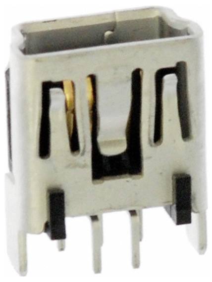 USB-Steckverbinder, Mini-USB Typ B, USB 2.0, Buchse, 5 -polig, Durchsteckmontage, Vertikal Buchse Molex MOL Micro Soluti...