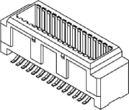 MOLEX 5019204001 1500 pcs 0.50mm Pitch SlimStack Board-to-Board Plug, Surface Mount, Dual Row,