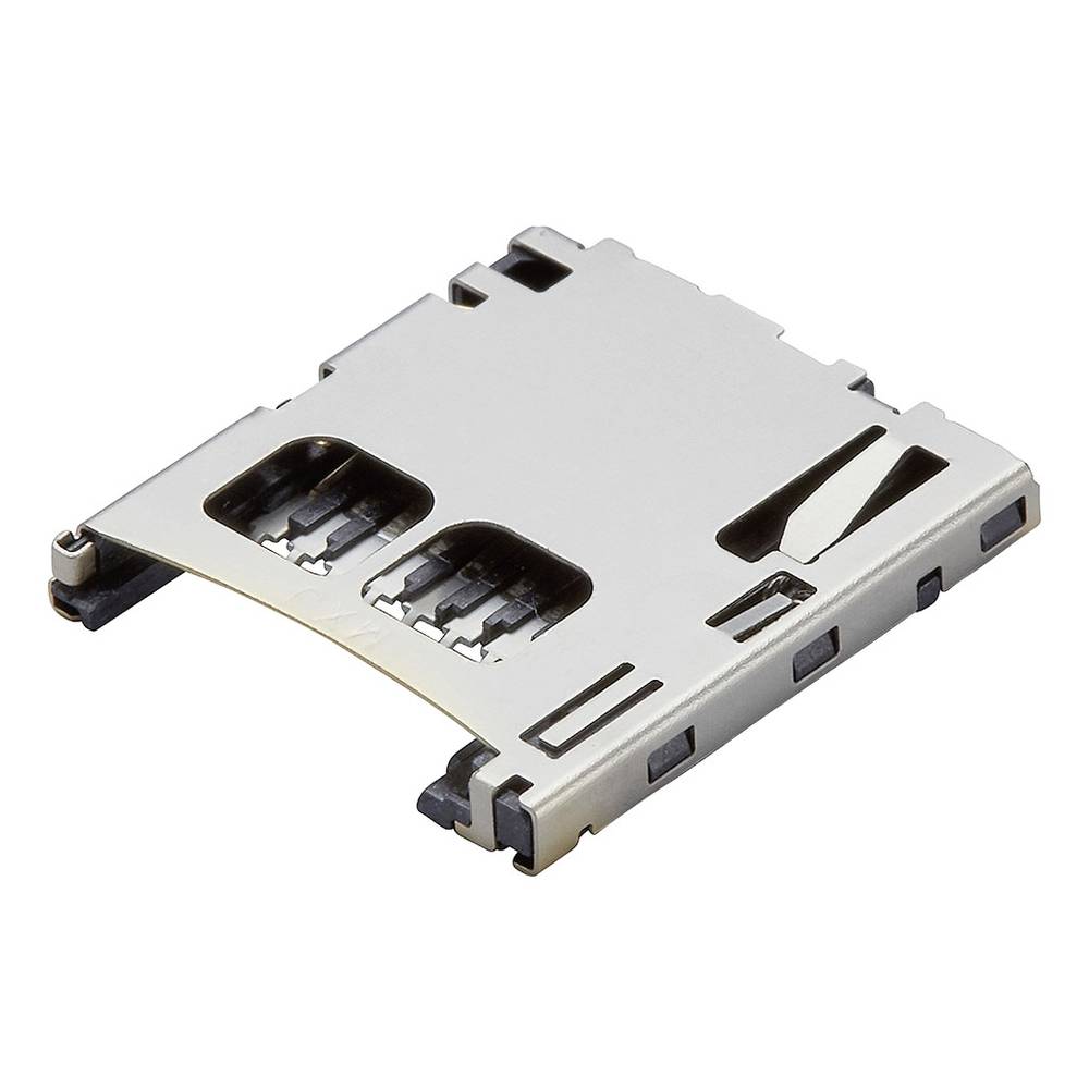 Molex 5025700893 1300 pcs 1.10mm Pitch microSD Memory Card Connector, Normal Mount Surface Mount, Pu
