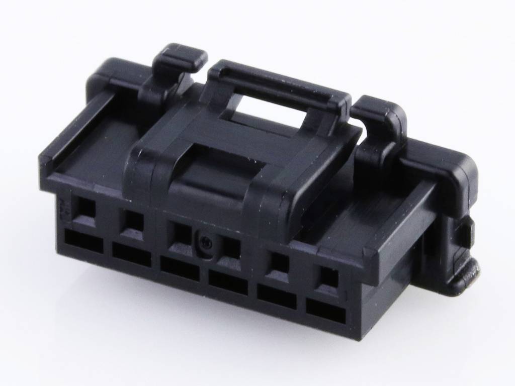 MOLEX 5051510600 DuraClik TPA Wire-to-Board Receptacle Housing, 6 Circuits, Black