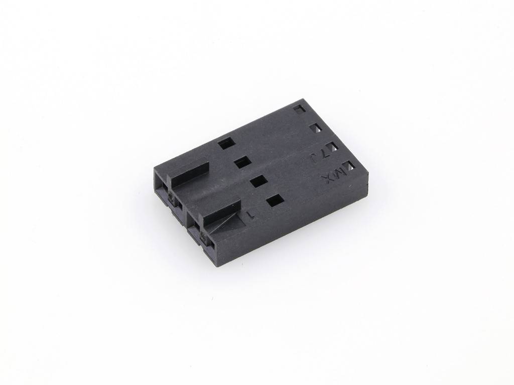 MOLEX 50579204 SL Crimp Housing, Single Row, Version C, Front Ribs, 4 Circuits, Black