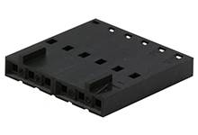 MOLEX 50579218 SL Crimp Housing, Single Row, Version C, Front Ribs, 18 Circuits, Black