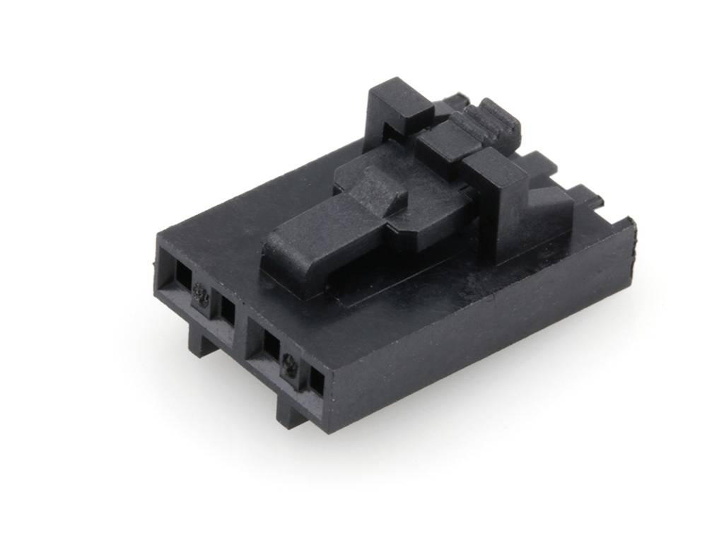 MOLEX 50579404 SL Crimp Housing, Single Row, Version G, Positive Latch, 4 Circuits, Black