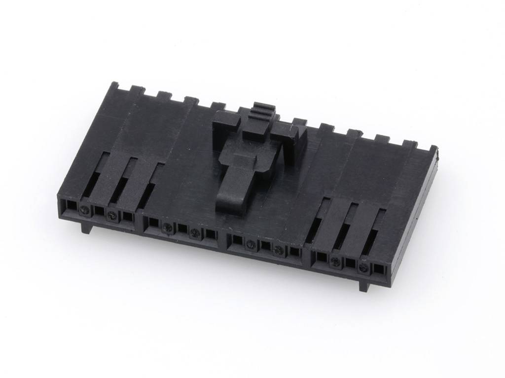 MOLEX 50579412 SL Crimp Housing, Single Row, Version G, Positive Latch, 12 Circuits, Black