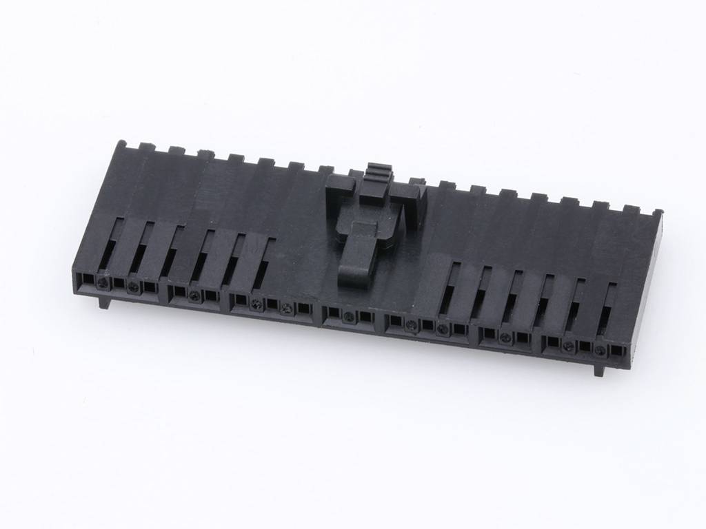 MOLEX 50579418 SL Crimp Housing, Single Row, Version G, Positive Latch, 18 Circuits, Black