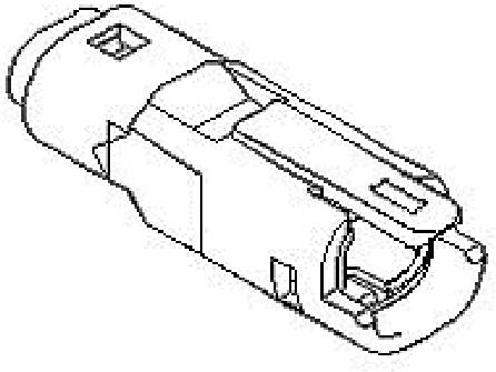 MOLEX 522660211 Mizu-P25 2.50mm Pitch Waterproof Wire-to-Wire Plug Housing, 2 Circuits