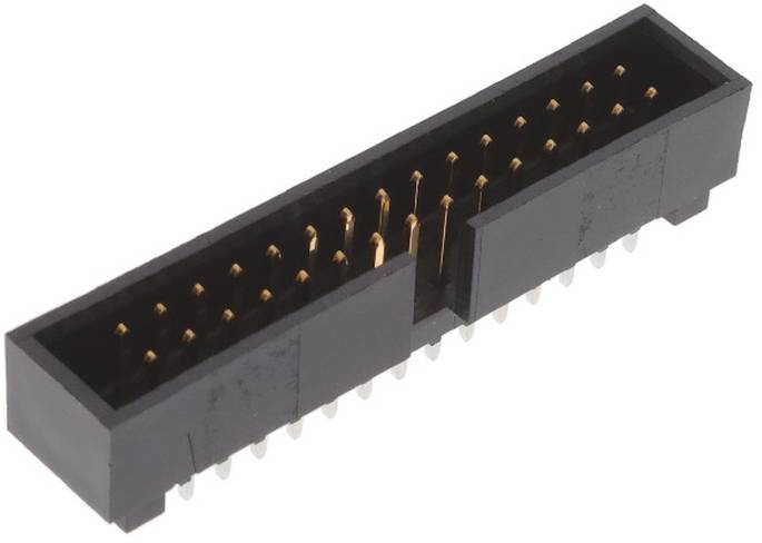 Molex 702463001 Stiftleiste Rastermaß: 2.54 mm Polzahl Gesamt: 30 Anzahl Reihen: 2 1 St. Tray