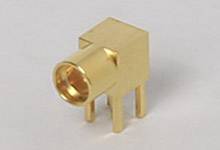 MOLEX 734151000 50 Ohms, MMCX Right-Angle Jack, PCB, Gold (Au) Plated Body per Military Require