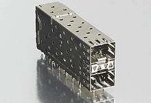 MOLEX 756405001 Small Form-factor Pluggable (SFP) Stacked 2-by-1 Multi-Port Connector with 4 Li